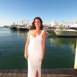 Free people white maxi dress